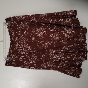 GEGRGE WOMEN BOHO FLORAL MINI SKIRT PLUS SIZE